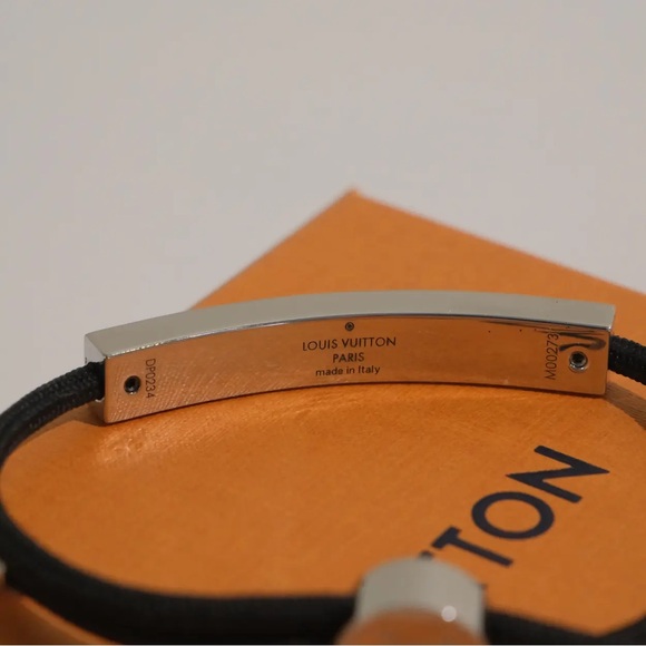 Louis Vuitton Black and Silver Men's Bracelet - Picture 6 of 7